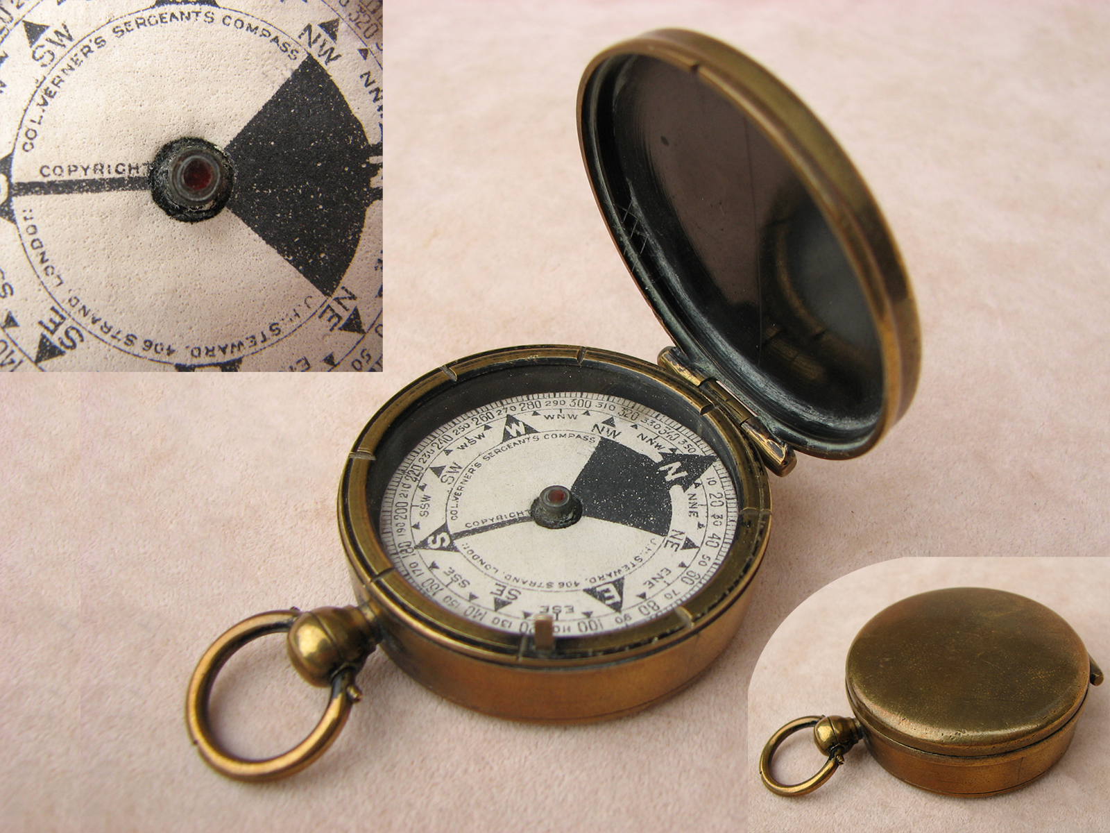 Col. Verner's Sergeant's compass by J. H. Steward, circa 1895